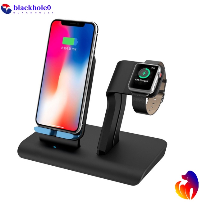 Đế Sạc Không Dây Qi 2 Trong 1 Cho iPhone X/8/8 Plus Apple Watch Series 3,2,1