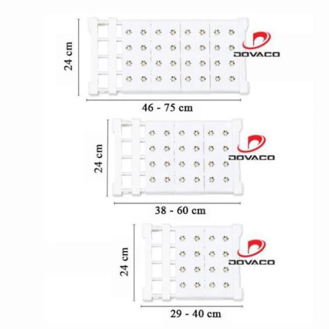 Kệ đa năng chia ngăn tủ nhà bếp, nhà tắm,  không cần khoan bắt vít 29-40cm