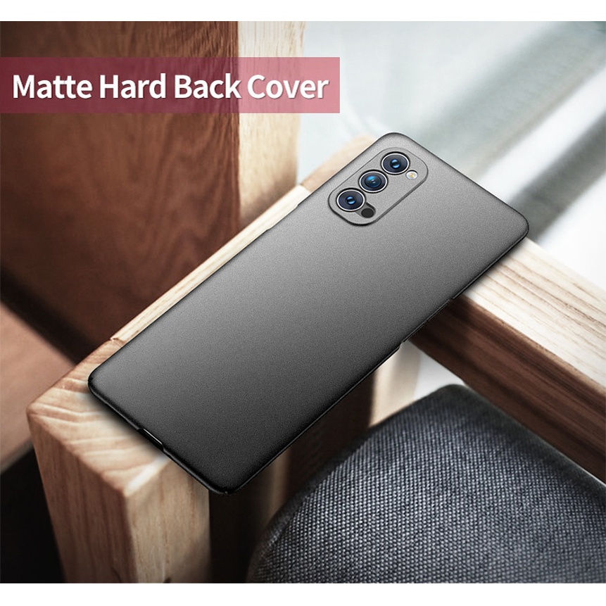 Ốp Điện Thoại PC Cứng Siêu Mỏng Mặt Nhám Cho OPPO Reno 8 6 5 Pro Plus Reno 5 Lite 5F Find X3 X2 Lite Neo