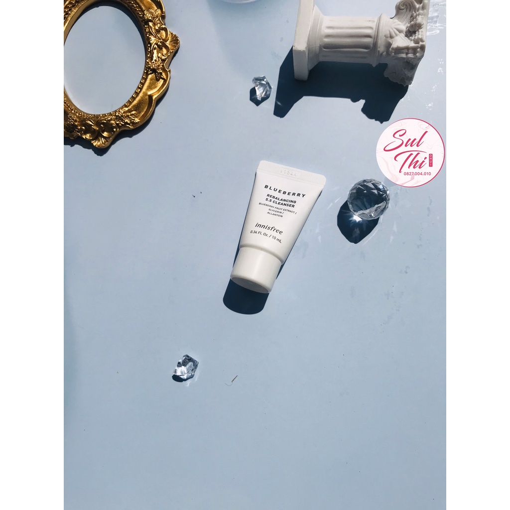 SỮA RỬA MẶT TỪ VIỆT QUẤT INNISFREE BLUEBERRY REBALANCING 5.5 CLEANSER mini 10ml