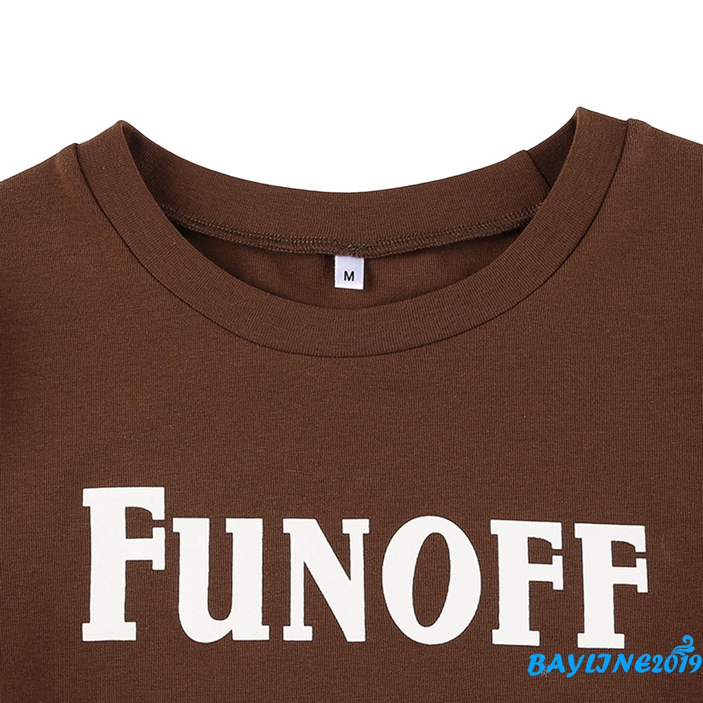 Áo croptop tay ngắn vải thun họa tiết chữ thời trang cho nữ