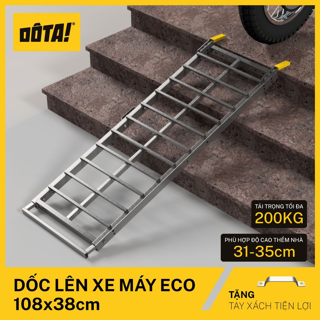 Dốc Lên Xe Máy (Cầu Dắt Xe Máy) DÔTA!  ECO 108x38CM