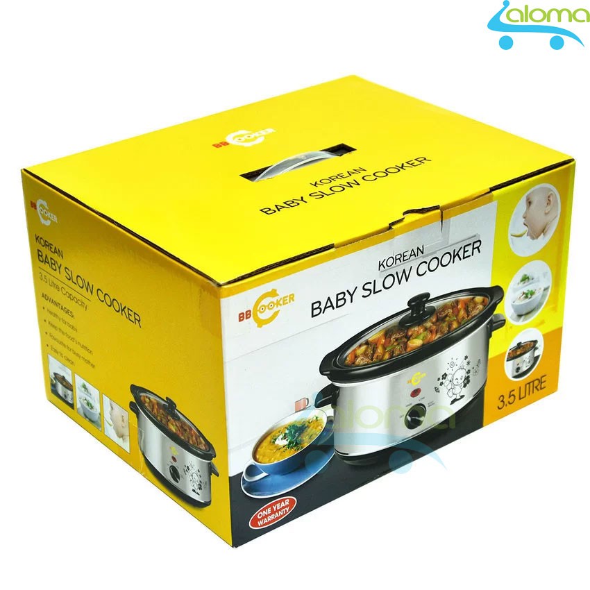 Nồi nấu chậm hầm kho nấu cháo dinh dưỡng 3.5 lít BBcooker BS35 - Tặng bộ thìa đũa