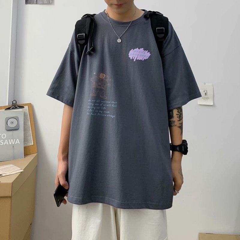 Áo Thun Nam Tay Ngắn In Hình Cá Tính Size M-5Xl