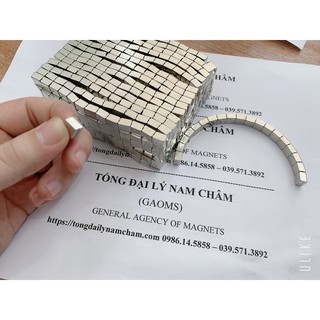 Nam châm xếp hình vòng cung, hình tròn, nam châm bậc lực hút siêu mạnh kt 7x5x8mm