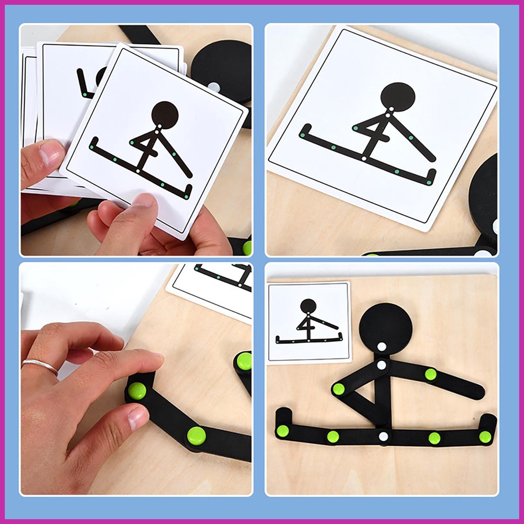 Bộ Đồ Chơi Ghép Hình Thẻ Bài Nhỏ Cải Thiện Sự Tập Trung Cho Bé