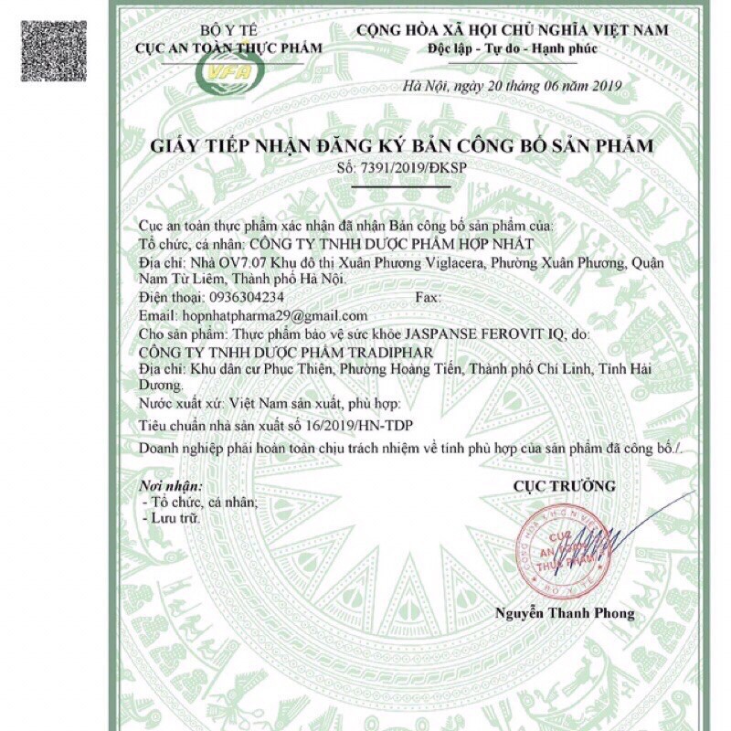 Ferovit viên uống bổ sung vitamin B12, folic acid, iron