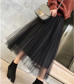 Chân Váy Xoè Lưới 3 Màu
