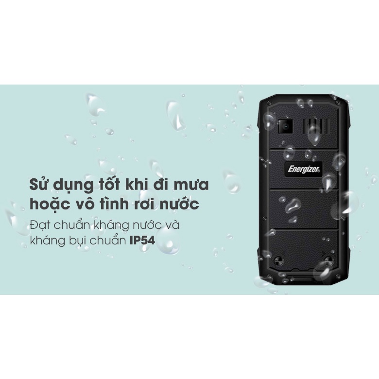 [Mã 1511ELSALE hoàn 7% đơn 300K] Điện Thoại Energizer E100 2 Sim Chống Nước - Hàng Chính Hãng - Bảo Hành 12 Tháng | BigBuy360 - bigbuy360.vn