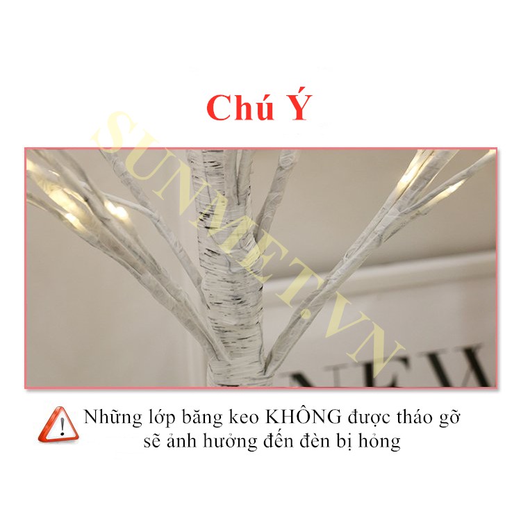 Đèn LED Trang Trí Cây Phong Cách Tây Cao 1m8 Trang Trí Nội Thất, Sảnh Khách Sạn, Nhà Hàng, Sân Vườn, NOEL