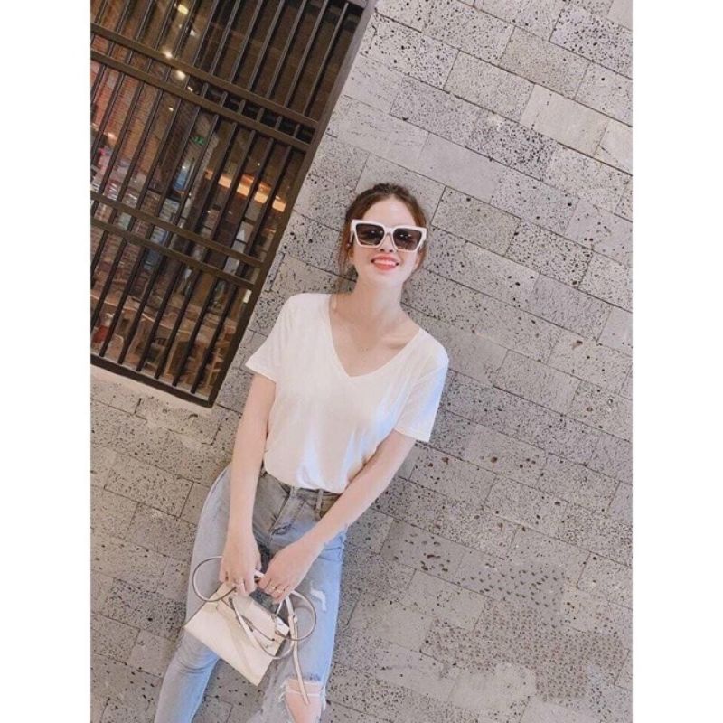 [ Rẻ Vô Địch] Áo phông cổ tim siêu hot