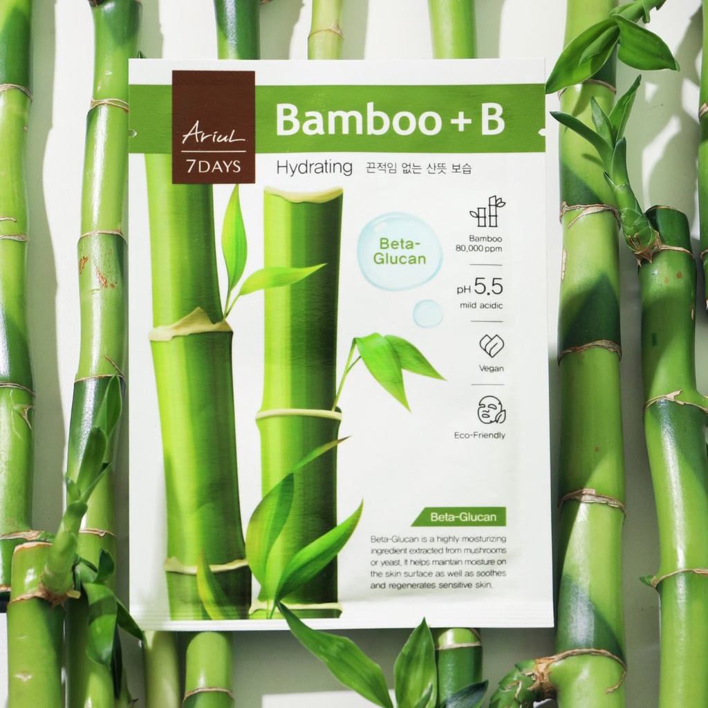 Mặt nạ ARIUL 7 DAYS MASK Nước tre BAMBOO + B (Beta-glucan) 23ml