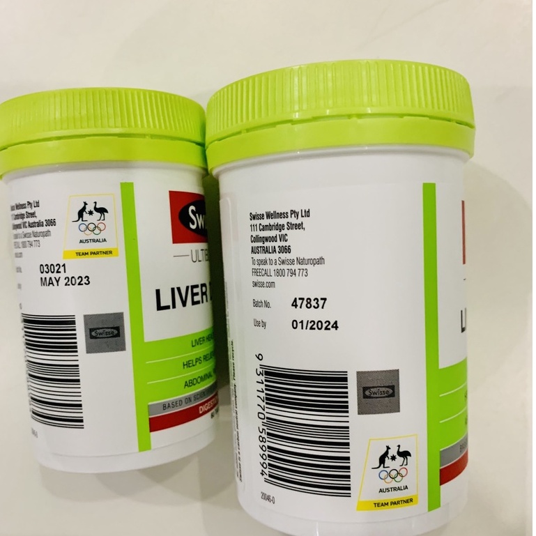 Viên uống hỗ trợ thải độc gan mát gan Úc - Swisse Ultiboost Liver Detox 60 120 200 viên có mã unique check code