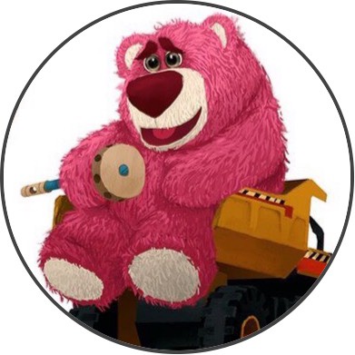 Giá đỡ điện thoại iring pop Gấu Hồng Dâu Tây dễ thương