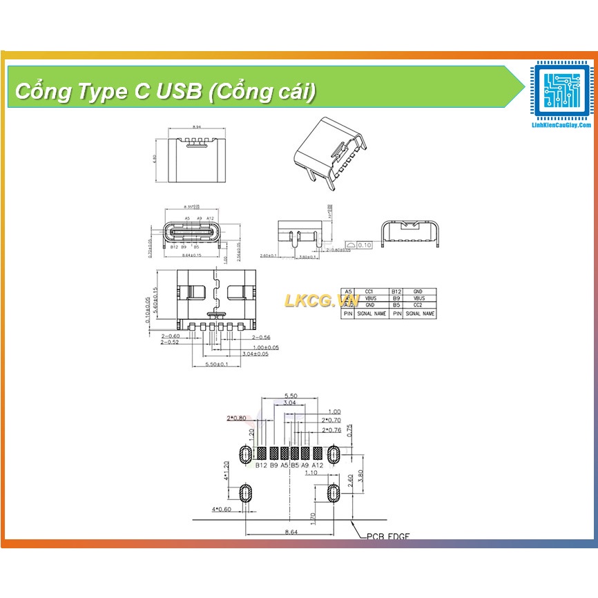 Cổng Type C USB (Cổng cái)