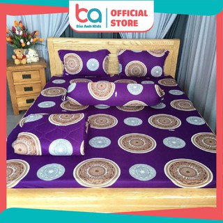 Bộ drap thun lạnh hàn quốc size 1m6, 1m8 nhiều mẫu ngộ nghĩnh cho bé và gia đình