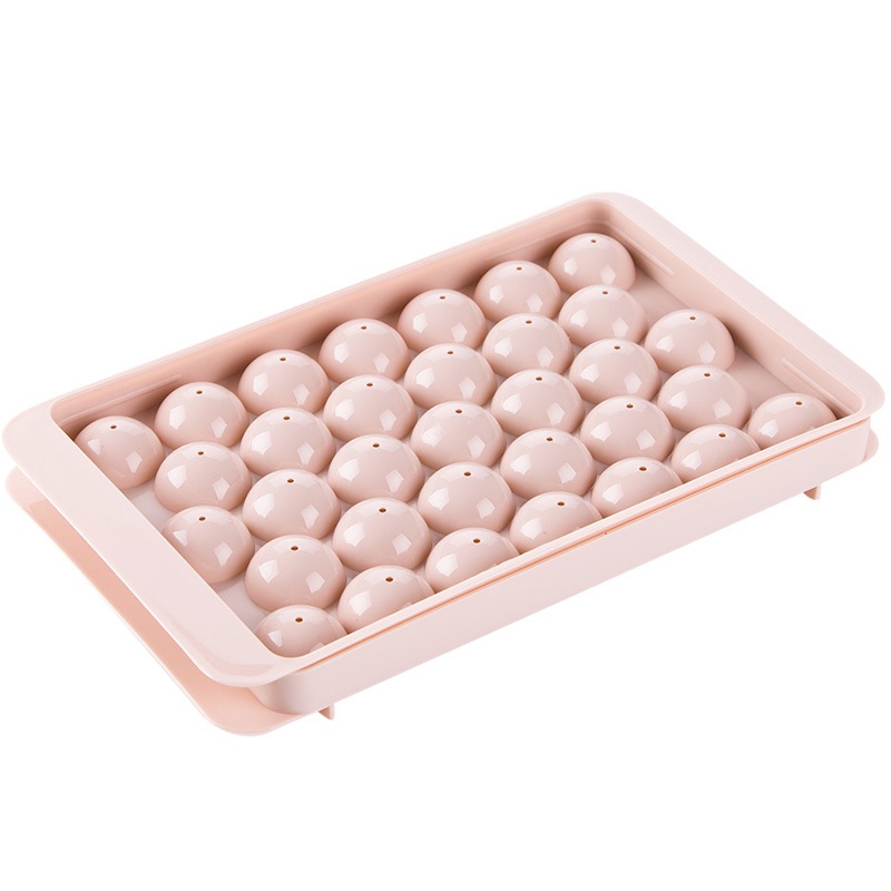 Khuôn Nhựa Làm Đá Hình Cầu 3D 18/33 Ngăn Tiện Dụng Cho Nhà Bếp DIY