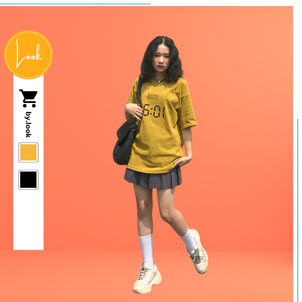 Áo thun unisex LM Time 6001 phông tay lỡ nữ form rộng Freesize | BigBuy360 - bigbuy360.vn