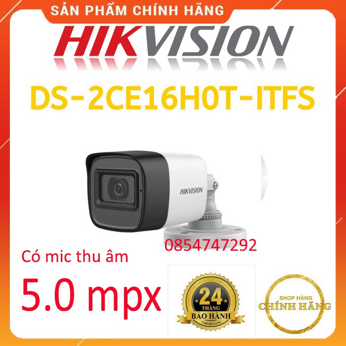 camera hikvison 5.0 hồng ngoại 30m vỏ thép chính hãng 2 năm siêu chất