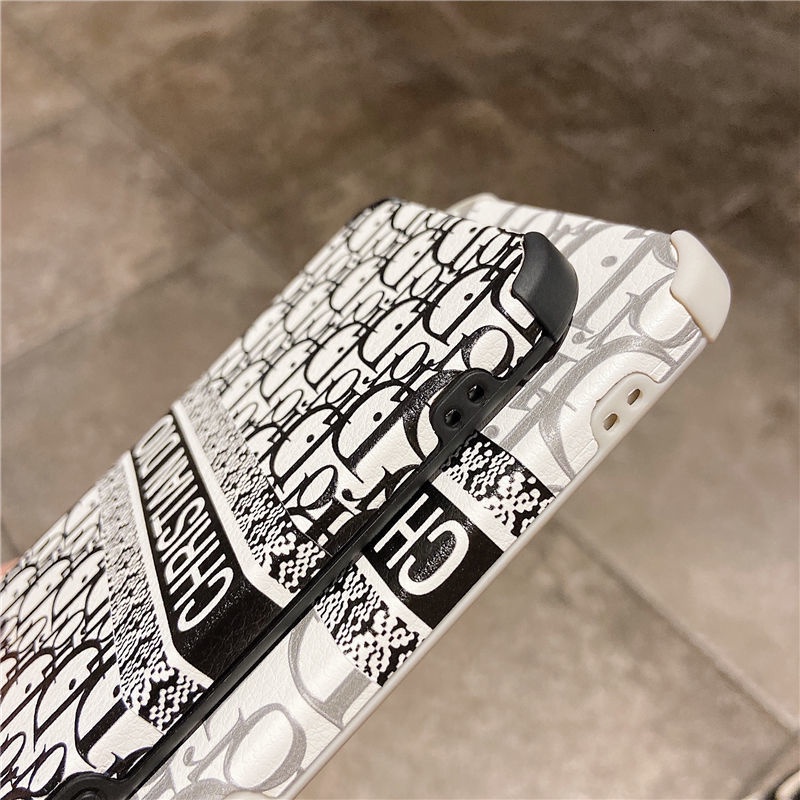 ! Dior!Ốp điện thoại thêu họa tiết thời trang cho iPhone 12/12Pro 12 11 Pro Max iPhone 7/8 Pro X XR XS