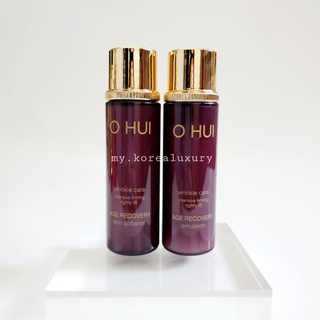 Cặp nước hoa hồng & sữa dưỡng Ohui Tím Age Recovery 20ml