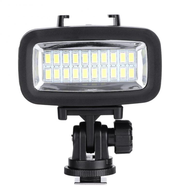Đèn led 20 bóng đi lặn chuyên dụng chống thấm nước và giá gắn đèn cho gopro 40m kèm phụ kiện