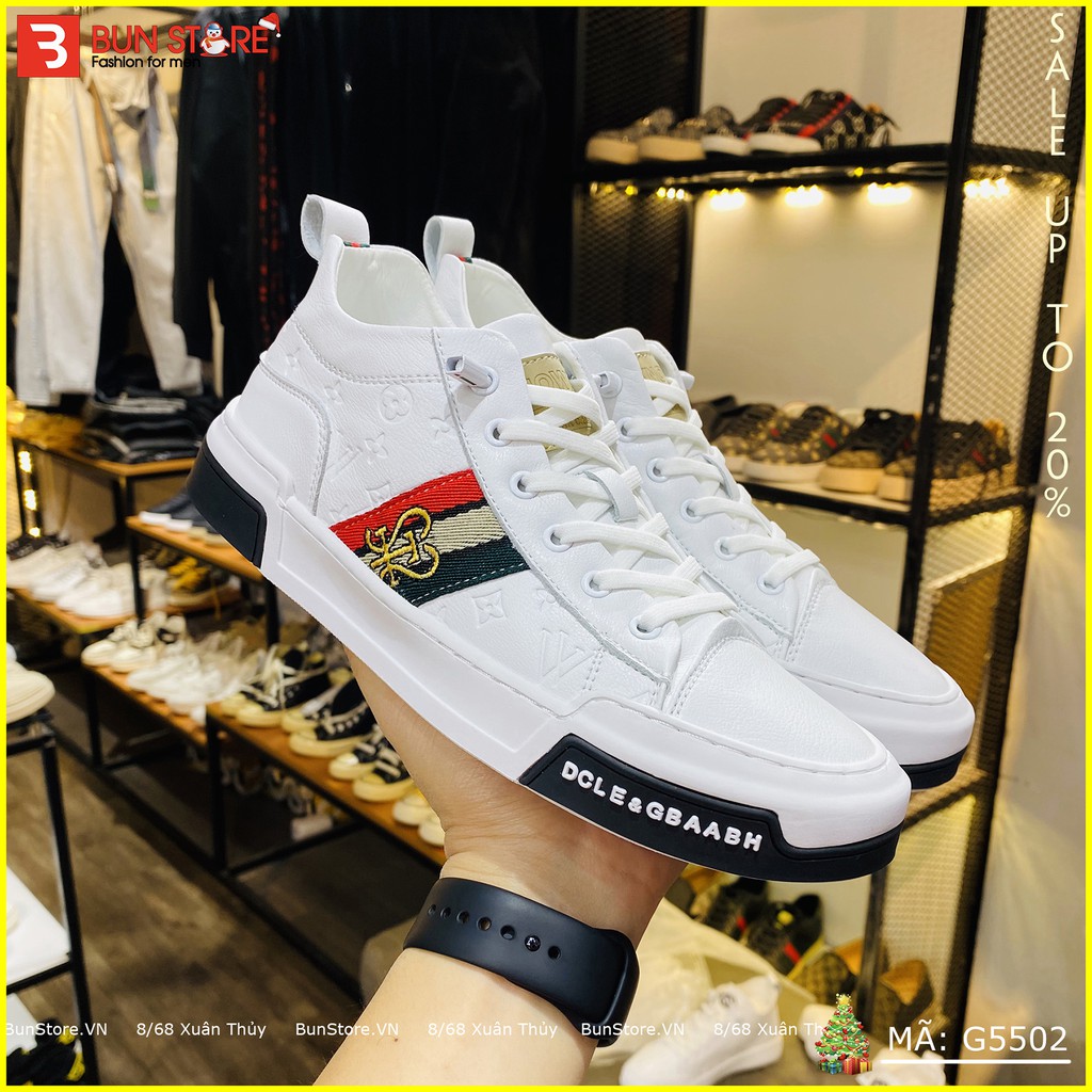 Giày Nam cao cấp Bun Store - Giày da Nam đẹp Sneaker thời trang sang xịn G5002
