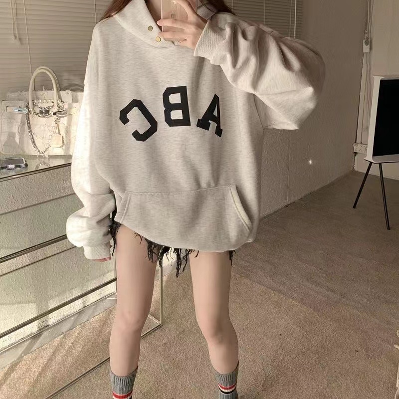 Áo Sweater Mỏng Có Mũ Trùm Kiểu Hàn Quốc Thời Trang Mùa Thu 2022 Cho Nữ