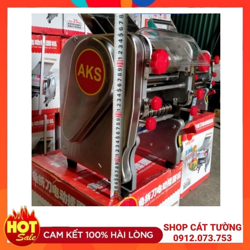 MÁY CÁN BỘT LÀM MÌ SỢI CHẠY ĐIỆN AKS Inox Kích Thước Lô 15cm 16cm 18cm 20cm 22cmi / Shop Cát Tường bảo hành 1 năm