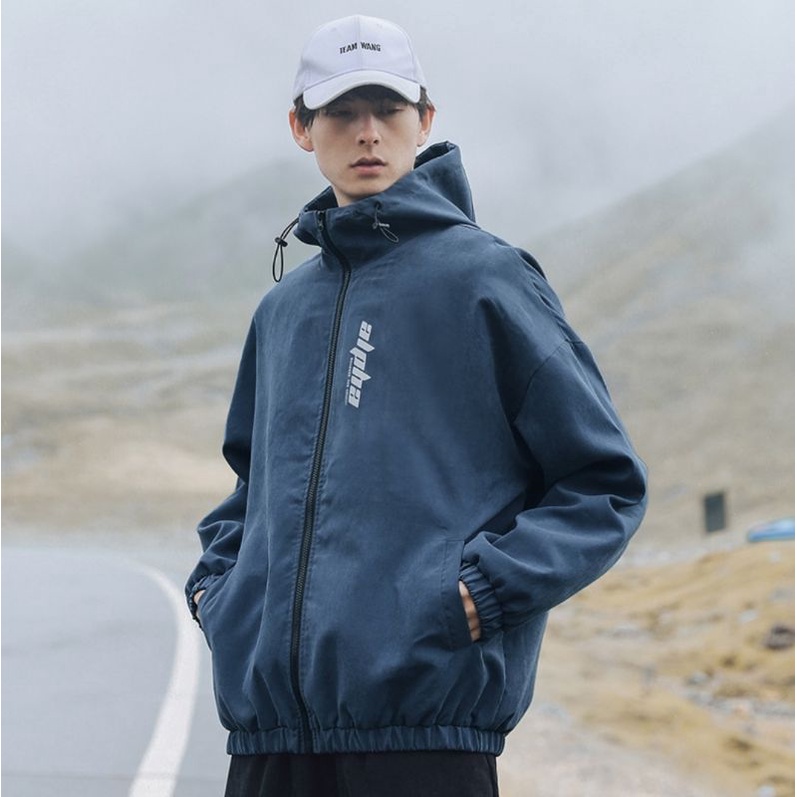 Áo khoác dù lì mềm mịn chữ phản quang nam nữ mặc được unisex ulzzang - ẢNH THẬT