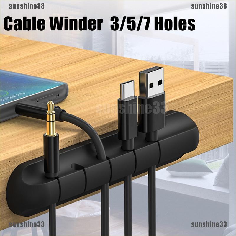 Dụng cụ giữ cáp sạc usb gọn gàng thiết kế 3/5/7 lỗ tiện lợi