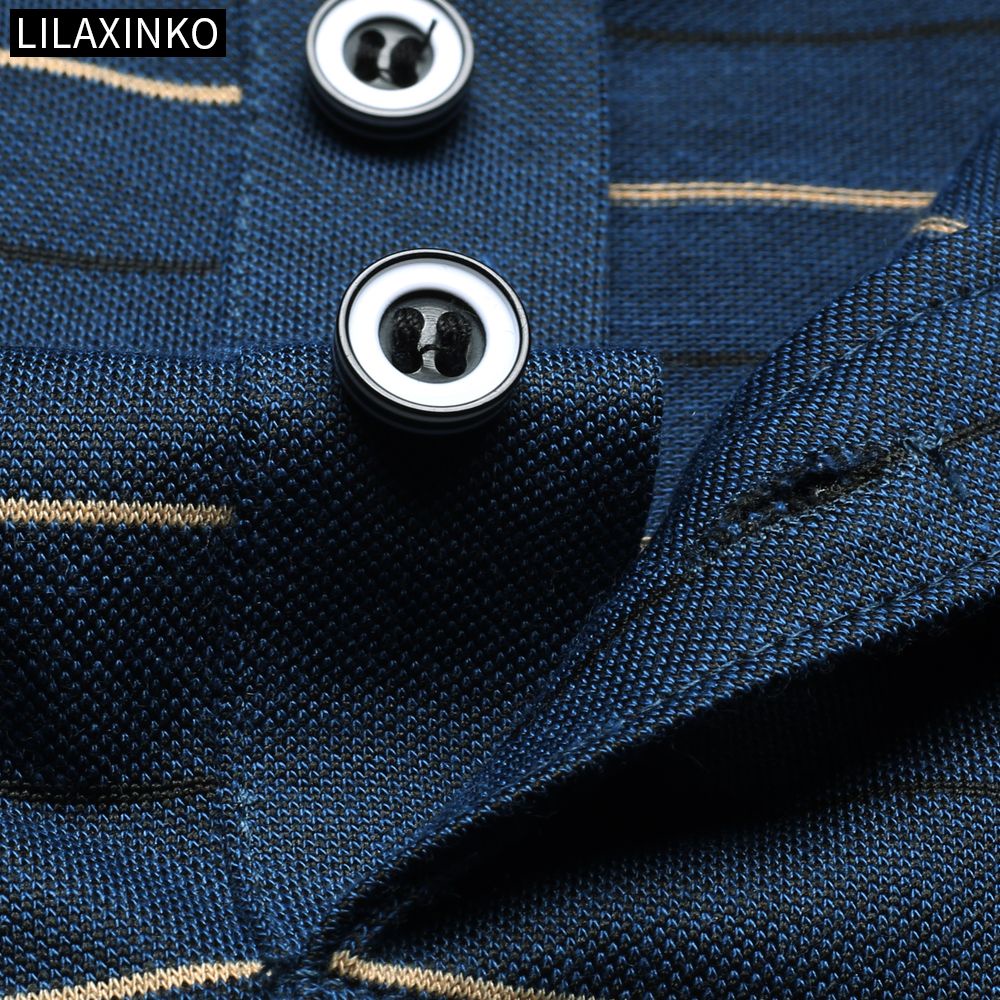 Áo Thun Polo Tay Dài Kẻ Sọc 3 Màu Thời Trang Thu Đông Cho Nam