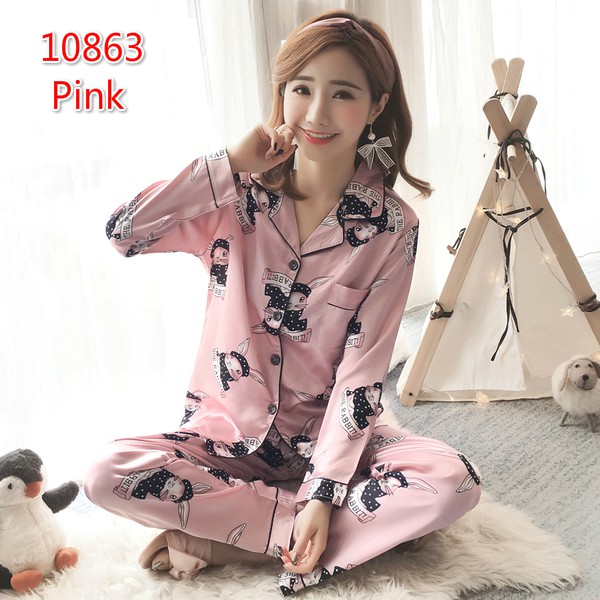 Set đồ ngủ lụa in hoa lily thời trang | BigBuy360 - bigbuy360.vn