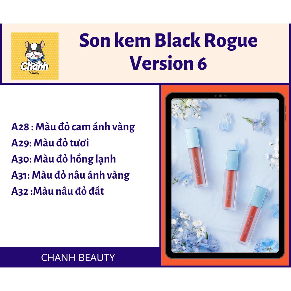 [Mã SKAMSALEP6 giảm 10% tối đa 100K đơn 150K] Son kem Black Rouge Version 6 | BigBuy360 - bigbuy360.vn