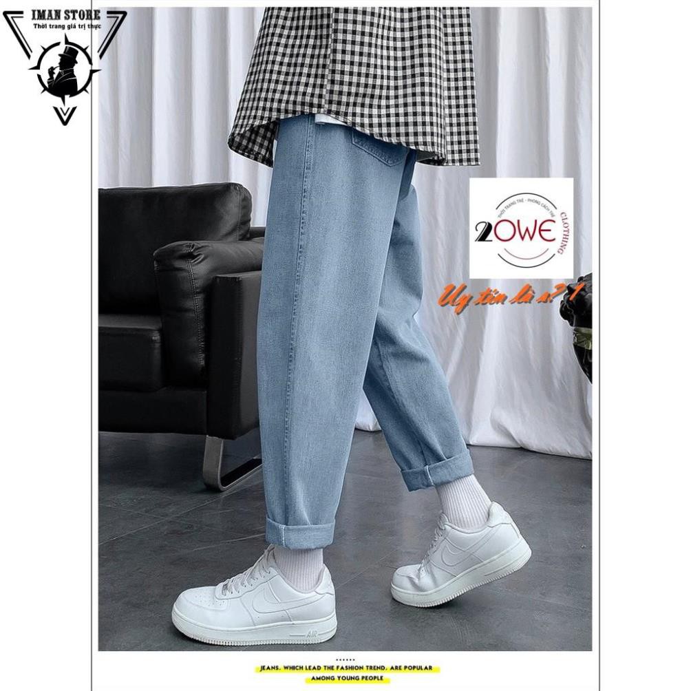 Quần jeans nam,jean nam, baggy nam, quần bò nam, xanh đen nam nữ, ống rộng , dáng xuông,  rộng, Style hàn quốc