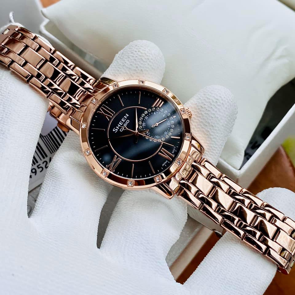 Đồng hồ nữ cao cấp Casio Sheen She 3046PG-4A Bảo hành 1 năm Hyma watch
