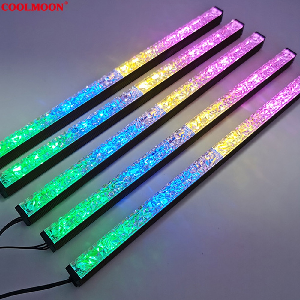 Thanh Led ARGB Coolmoon Diamond Ray 16 Triệu Màu, 366 Hiệu Ứng - Đồng Bộ Hub Coolmoon và Mainboard