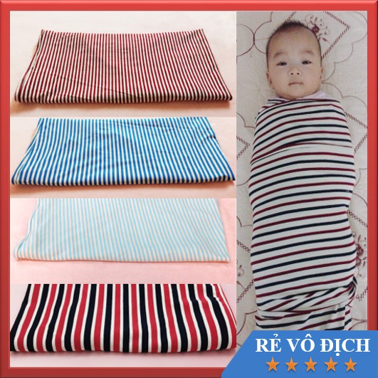 Quấn chũn cho bé sơ sinh - Cotton mềm mại, co giãn 4 chiều tạo cảm giác ôm- giúp bé ngủ ngon, ngủ sâu giấc