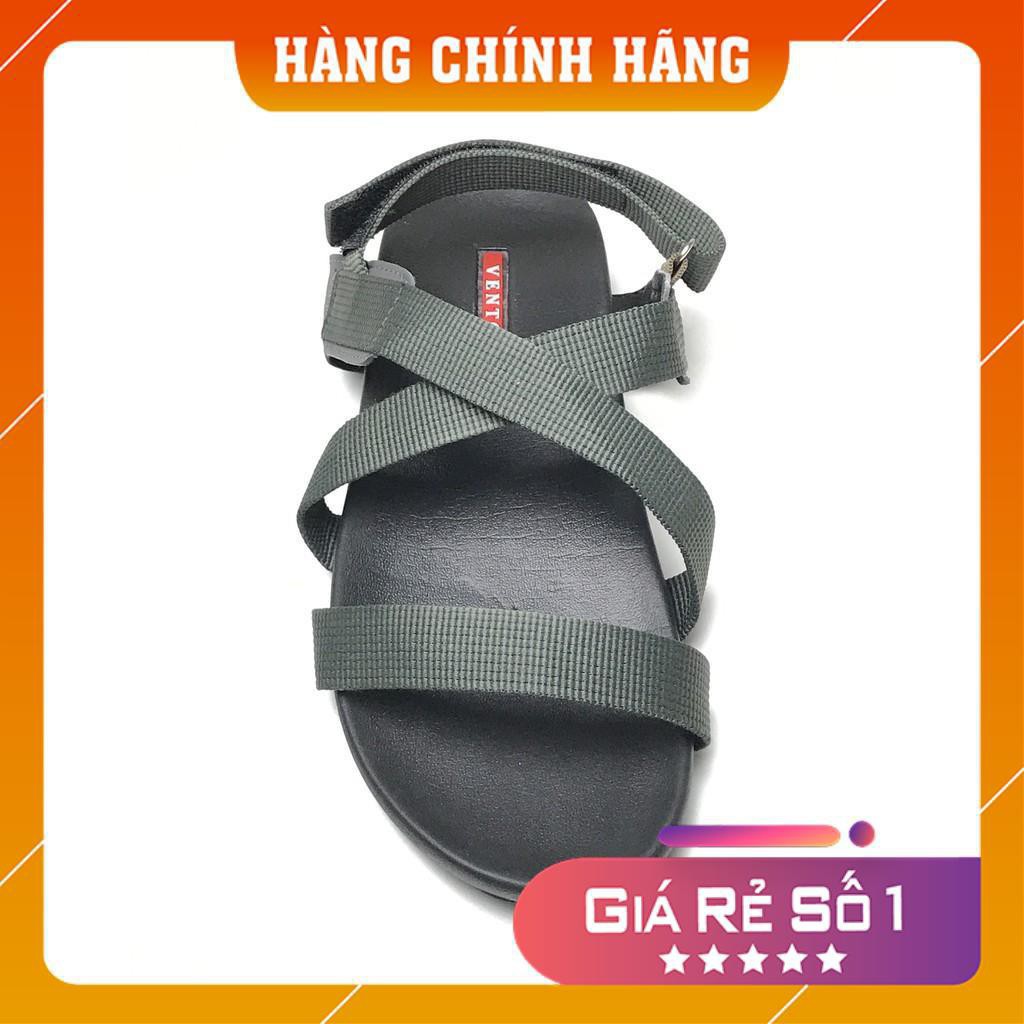 Sandal Vento Nam Quai Chéo NV4905 (Đen/Tro)