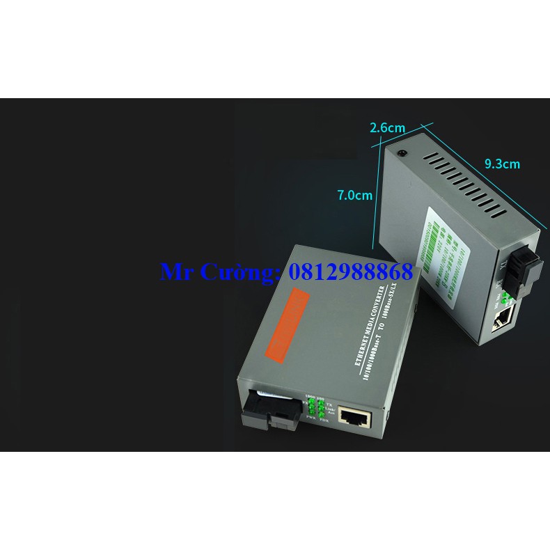 Bộ 2 Converter Cáp Quang Chuyển Đổi Quang Điện Ftth Net-Link 1Gbs