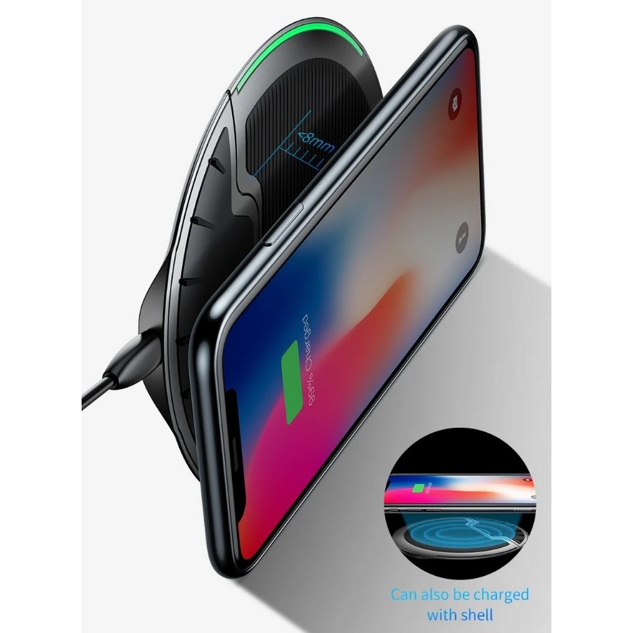 [Chính Hãng - Sẵn] Đế sạc nhanh không dây Baseus Foldable LV253 cho Apple iPhone 8/ iPhone X / Samsung S8/ S9/ Note 8