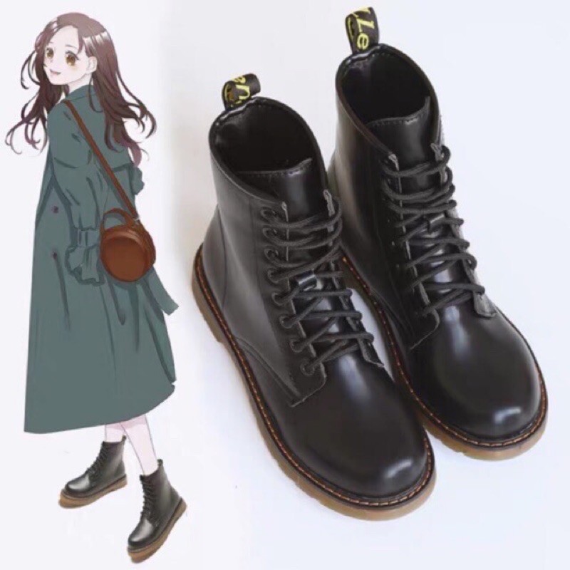 sẵn/Giày Dr đế kếp🤩GIAO NGAY \ Boot da cao cổ | đế 2cm giày martin (ĐẶT GIAO LUÔN Ạ) | BigBuy360 - bigbuy360.vn