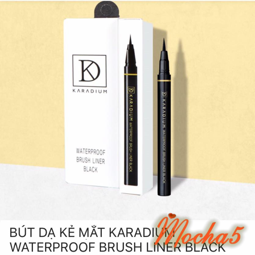 Sỉ kẻ dạ mắt Karadium Waterproof BRUSH LINER BLACK nét mảnh chống trôi chống lem | BigBuy360 - bigbuy360.vn