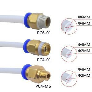 Đầu nối hơi nhanh ống Phi 4 - Ren M10 (PC4-01) bằng đồng