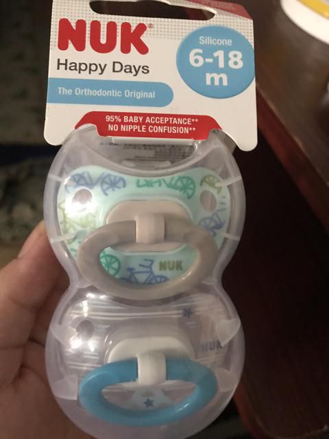 Ti giả NUK silicone Happy Days 0-6m, 6-12m