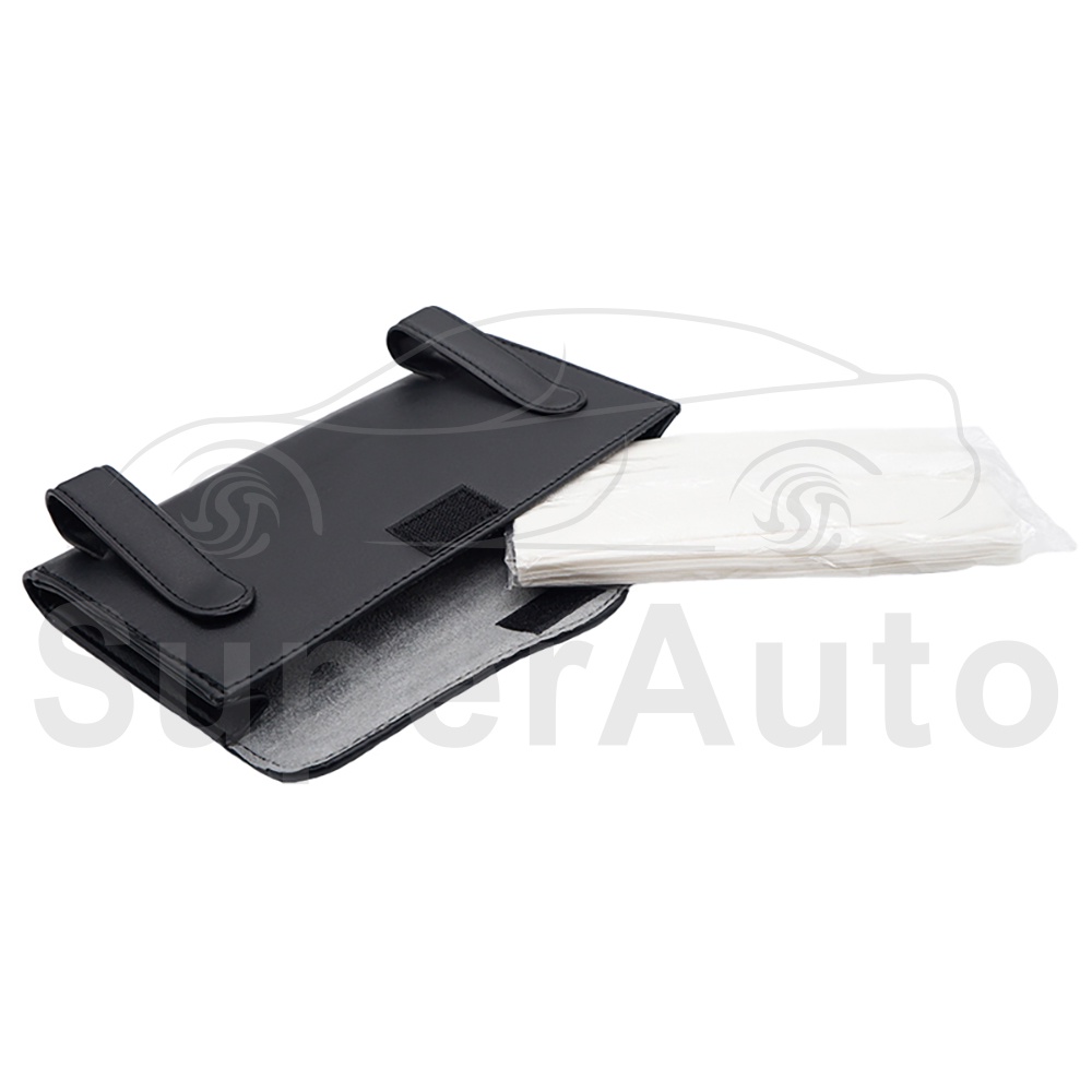 SuperAuto Da Hộp Đựng Giấy Ăn Hộp Đựng Khăn Giấy Phụ Kiện Ô Tô