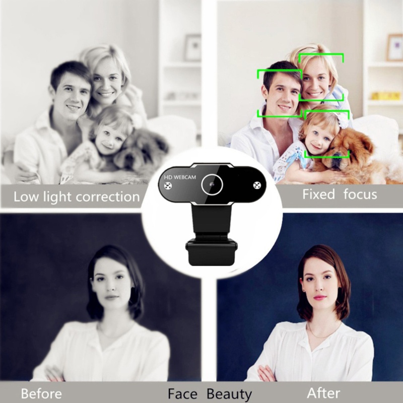 Webcam HD 1080P 1944P 720P 480P lấy nét tự động có mic kết nối máy tính dùng để phát sóng/dạy học trực tuyến | BigBuy360 - bigbuy360.vn