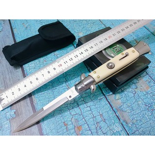 Dao Phượt Cán Gỗ Trắng 23cm Cao Cấp