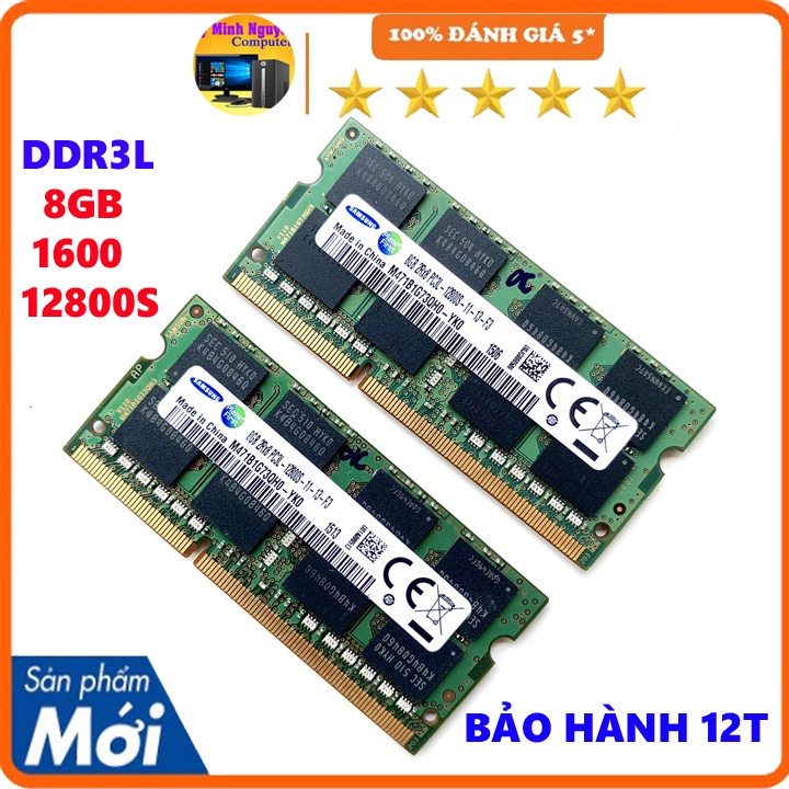 Ram laptop 4gb DDR3L 12800s, DDR3 bus 1600