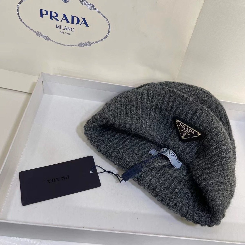 Nón Len Prada Giữ Ấm Mùa Thu Đông Thời Trang Cho Nam Nữ
